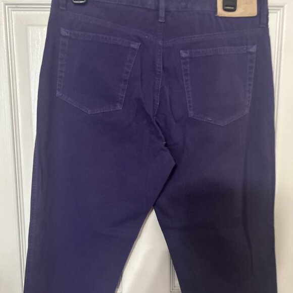 EIC Fabrizio Gianni Purple Straight Mid Rise Jeans Size 10 - Picture 4 of 5